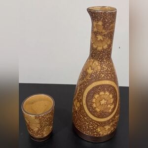 Traditional‎ Japanese Sake Set Wabi Sabi, Chinoiserie decor